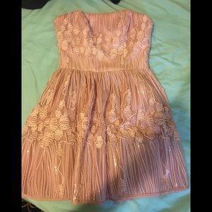 Bebe pink formal mini dress